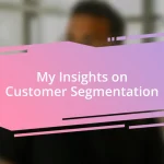 My Insights on Customer Segmentation